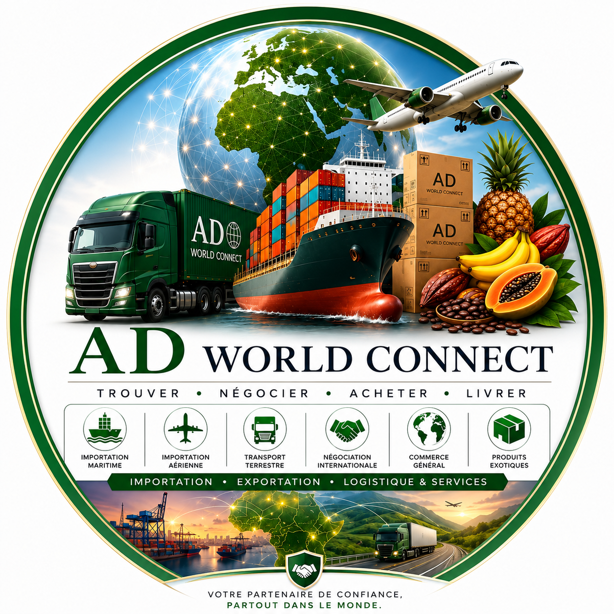 AD WORLD CONNECT Logo